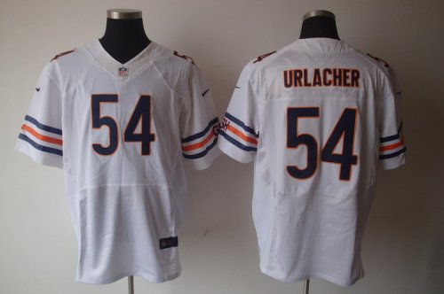 nike nfl chicago bears #54 brian urlacher elite white jersey