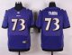 nike baltimore ravens #73 yanda purple elite jerseys