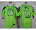 nike nfl seattle seahawks #18 sidney rice elite green jerseys