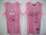 women Basketball Jerseys miami heat #3 wade pink