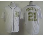 mlb detroit tigers #21 porcello white [number camo]