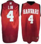 NBA jerseys harvard university #4 jeremy lin red swingman