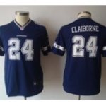 youth nike nfl dallas cowboys #24 morris claiborne blue jerseys