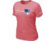 Women New England Patriots Pink Logo T-Shirt