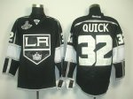 nhl los angeles kings #32 quick black and white jerseys [2012 st