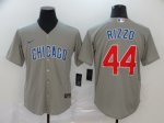 Men's Chicago Cubs #44 Anthony Rizzo Grey 2020 Stitched Baseball Jersey