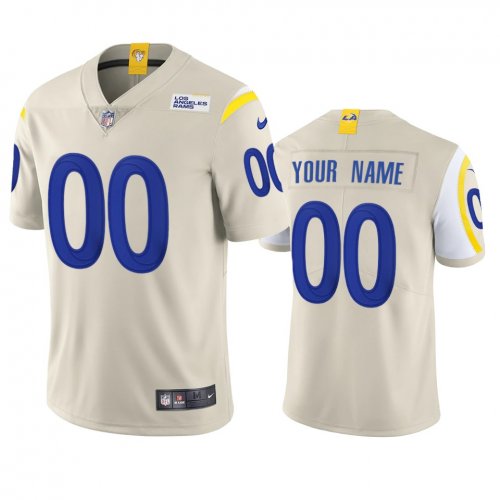 Los Angeles Rams Custom White 2020 Vapor Limited Jersey - Men\'s