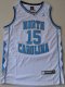 NBA College Jerseys North Carolina #15 Vince Carter white