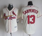 mlb jerseys st.louis cardinals #13 Carpenter Cream New Cool Base