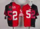 nike nfl san francisco 49ers #52 willis black-red [elite split]