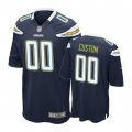 Los Angeles Chargers #00 Custom Navy Nike Game Jersey - Men's
