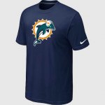 Miami Dolphins sideline legend authentic logo dri-fit T-shirt dk