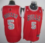 Basketball Jerseys chicago bulls #5 boozer red[grey number][2011