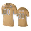 men's saints custom gold 2021 nfc pro bowl game jersey