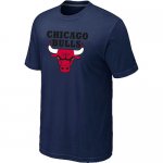 nba chicago bulls big & tall primary logo D.Blue T-shirt