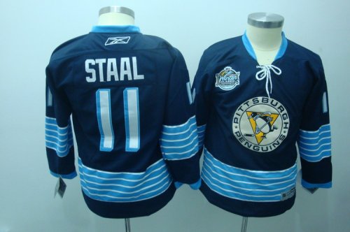 youth Hockey Jerseys pittsburgh penguins #11 staal blue [2011 wi