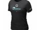 Women Miami Dolphins Black T-Shirt