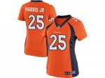 women nike denver broncos #25 chris harris jr orange jerseys
