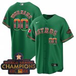 Houston Astros MEXICO 2022 Champions Green Cool Base Stitched Jerseys