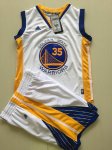 youth golden state warriors #35 kevin durant adidas white jerseys suit