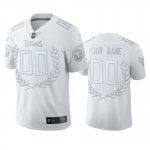 Tennessee Titans Custom White Platinum Limited Jersey - Men's