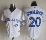 mlb jerseys toronto blue jays #20 Donaldson White New Cool Base
