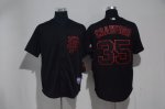 Men's mlb san francisco giants #35 brandon crawford black cool base jerseys [SF]
