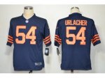 nike nfl chicago bears #54 urlacher blue throwback jerseys [game