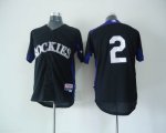 Baseball Jerseys colorado rockies #2 tulowitzki black[2011 cool