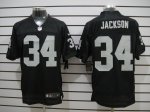 nike nfl oakland raiders #34 jackson elite black jerseys