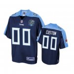 Tennessee Titans Custom Navy Pro Line Jersey - Youth