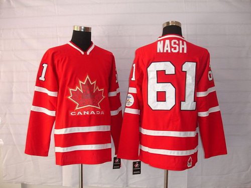 Hockey Jerseys team canada #61 nach 2010 olympic red