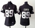 women nike oakland raiders #89 cooper black jerseys