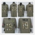 NIKE NFL Minnesota Vikings Top players Olive and Camo Carson 2017 Salute to Service Limited Jersey