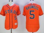 mlb houston astros #5 jeff bagwell orange majestic flexbase authentic collection jerseys