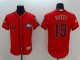 Men's MLB Cincinnati Reds #19 Joey Votto Scarlet Fashion Stars & Stripes Flexbase Authentic Collection Jersey