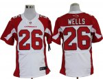 nike nfl arizona cardinals #26 wells elite white jerseys