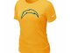 Women San Diego Charger Yellow T-Shirts