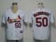 Baseball Jerseys st.louis cardinals #50 wainwright white(cool ba