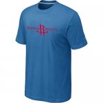 nba houston rockets big & tall primary logo L.blue T-Shirt