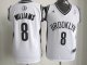nba new jersey nets #8 williams fullwhite jerseys