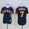 mlb houston astros #7 craig biggio majestic navy flexbase authentic collection player jerseys