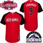 Rockies #9 DJ LeMahieu Red 2015 All-Star National League Stitche