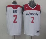 Men NBA Washington Wizards #2 John Wall White Fashion Jerseys