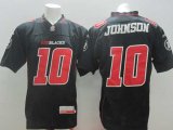 cfl ottawa redblacks #10 johnson black jerseys