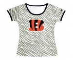 nike women cincinnati bengals zebra T-Shirt