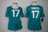 nike women nfl miami dolphins #17 tannehill green [breast cancer