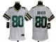 nike youth nfl green bay packers #80 driver white jerseys