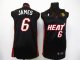 Basketball Jerseys miami heat #6 james Swingman black[2011 final