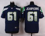 nike nfl seattle seahawks #61 jeanpierre elite blue jerseys